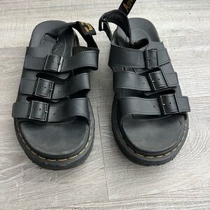 Dr. Martens Triple Strap Black Sandals